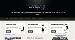 Desktop Screenshot of coonplaymainecoons.com